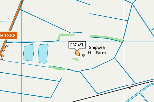 CB7 4SL map - OS VectorMap District (Ordnance Survey)