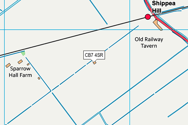 CB7 4SR map - OS VectorMap District (Ordnance Survey)