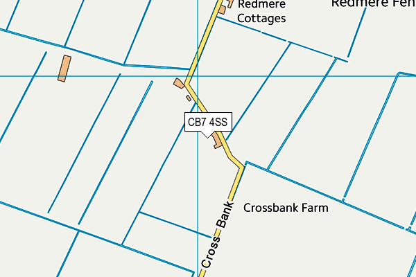 CB7 4SS map - OS VectorMap District (Ordnance Survey)