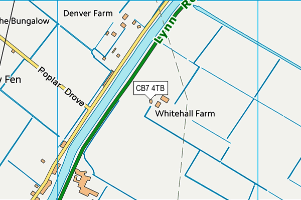 CB7 4TB map - OS VectorMap District (Ordnance Survey)