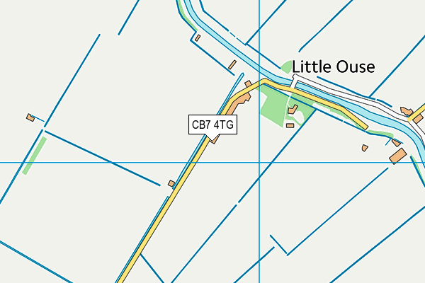 CB7 4TG map - OS VectorMap District (Ordnance Survey)