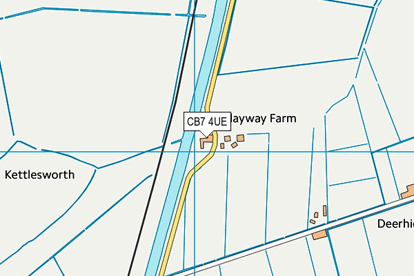 CB7 4UE map - OS VectorMap District (Ordnance Survey)