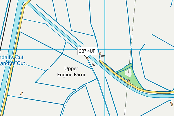 CB7 4UF map - OS VectorMap District (Ordnance Survey)