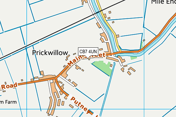 CB7 4UN map - OS VectorMap District (Ordnance Survey)