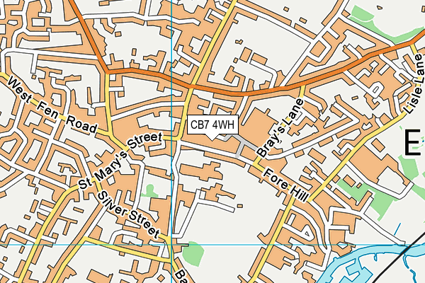 CB7 4WH map - OS VectorMap District (Ordnance Survey)