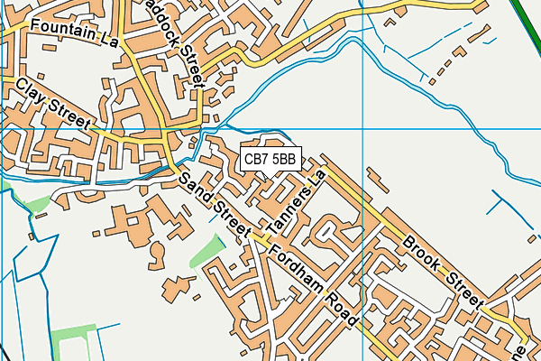 CB7 5BB map - OS VectorMap District (Ordnance Survey)