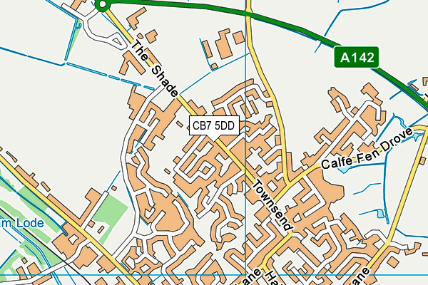 CB7 5DD map - OS VectorMap District (Ordnance Survey)