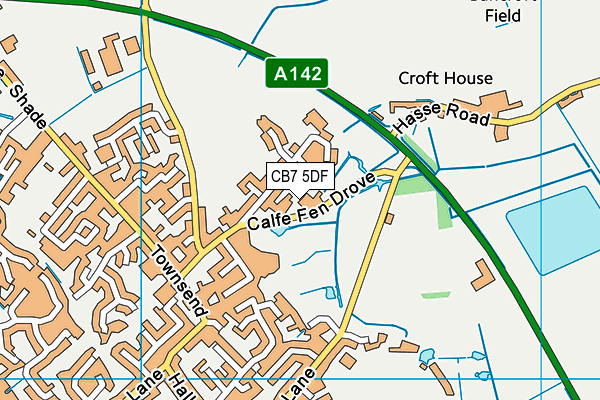 Soham United Fc map (CB7 5DF) - OS VectorMap District (Ordnance Survey)