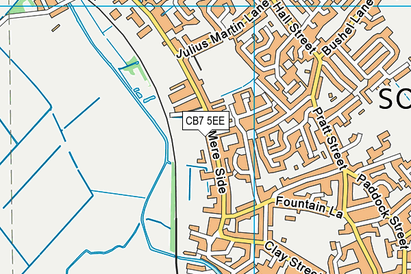CB7 5EE map - OS VectorMap District (Ordnance Survey)