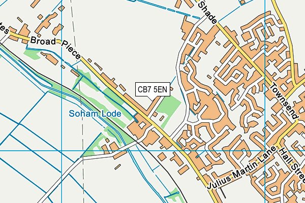 CB7 5EN map - OS VectorMap District (Ordnance Survey)