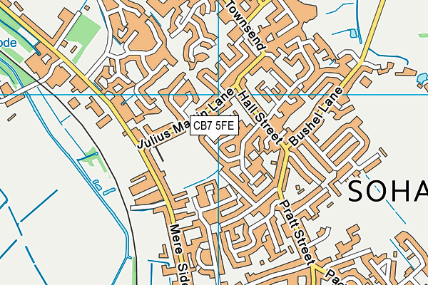 CB7 5FE map - OS VectorMap District (Ordnance Survey)