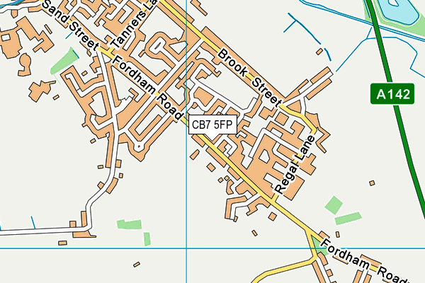 CB7 5FP map - OS VectorMap District (Ordnance Survey)