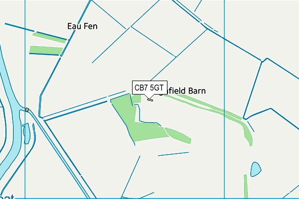 CB7 5GT map - OS VectorMap District (Ordnance Survey)