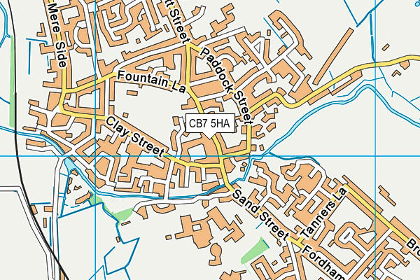 CB7 5HA map - OS VectorMap District (Ordnance Survey)