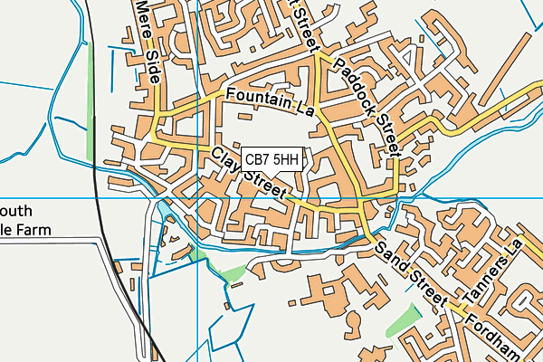 CB7 5HH map - OS VectorMap District (Ordnance Survey)