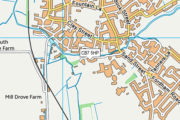 Ross Peers Sports Centre map (CB7 5HP) - OS VectorMap District (Ordnance Survey)