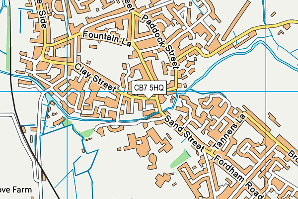 CB7 5HQ map - OS VectorMap District (Ordnance Survey)
