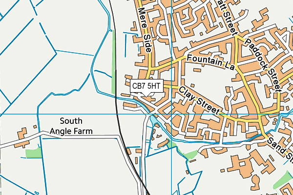 CB7 5HT map - OS VectorMap District (Ordnance Survey)