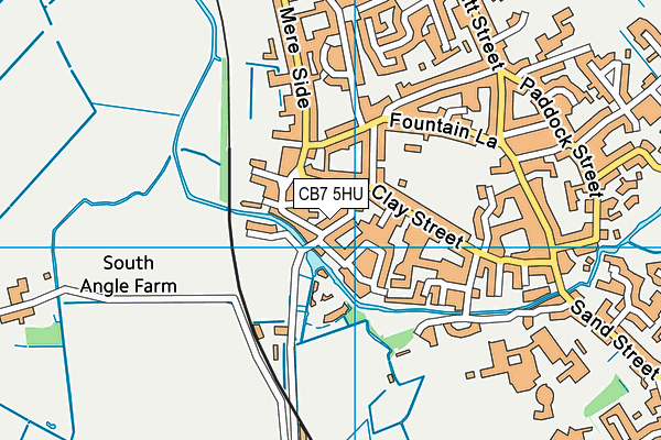 CB7 5HU map - OS VectorMap District (Ordnance Survey)