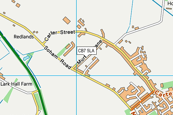 CB7 5LA map - OS VectorMap District (Ordnance Survey)