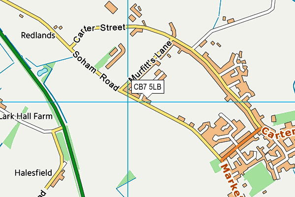 CB7 5LB map - OS VectorMap District (Ordnance Survey)