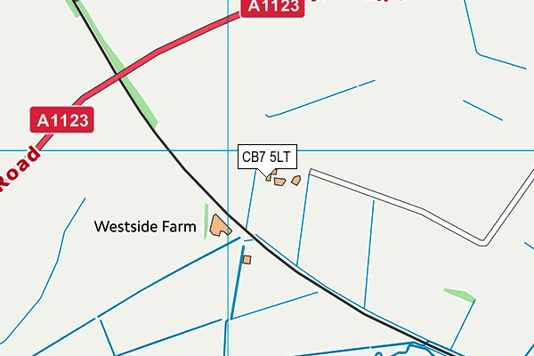 CB7 5LT map - OS VectorMap District (Ordnance Survey)
