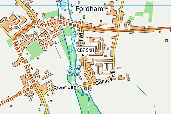 CB7 5NH map - OS VectorMap District (Ordnance Survey)