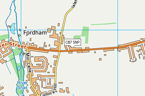 CB7 5NP map - OS VectorMap District (Ordnance Survey)