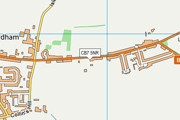 CB7 5NR map - OS VectorMap District (Ordnance Survey)