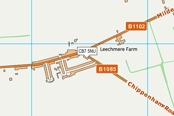 CB7 5NU map - OS VectorMap District (Ordnance Survey)
