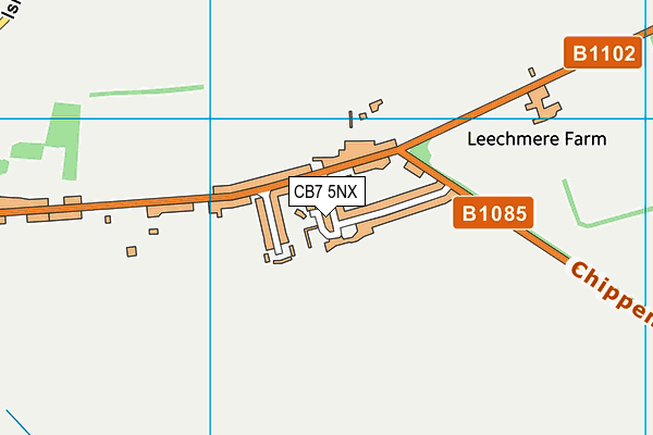 CB7 5NX map - OS VectorMap District (Ordnance Survey)
