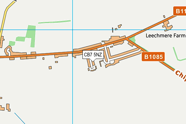 CB7 5NZ map - OS VectorMap District (Ordnance Survey)