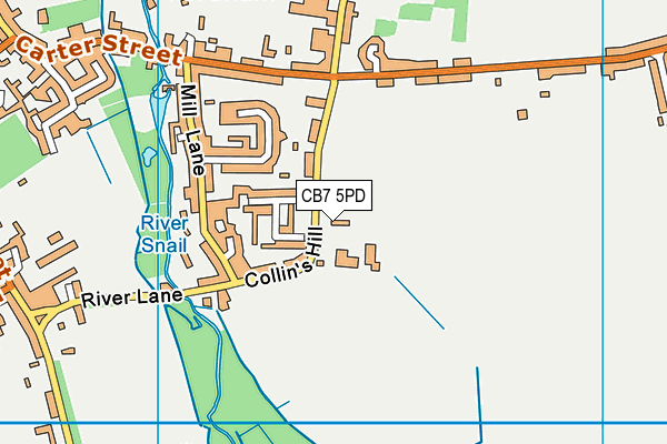 CB7 5PD map - OS VectorMap District (Ordnance Survey)