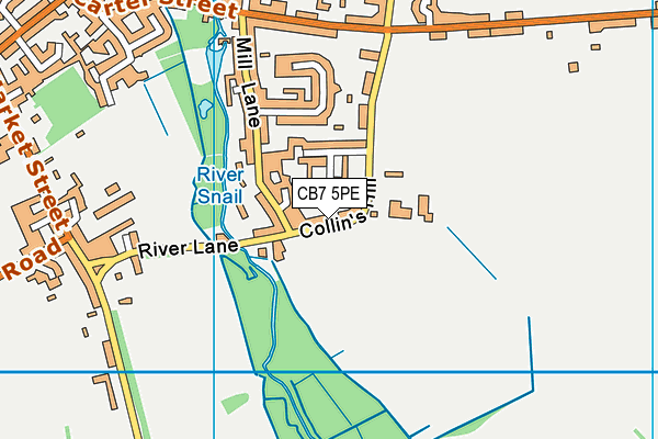 CB7 5PE map - OS VectorMap District (Ordnance Survey)