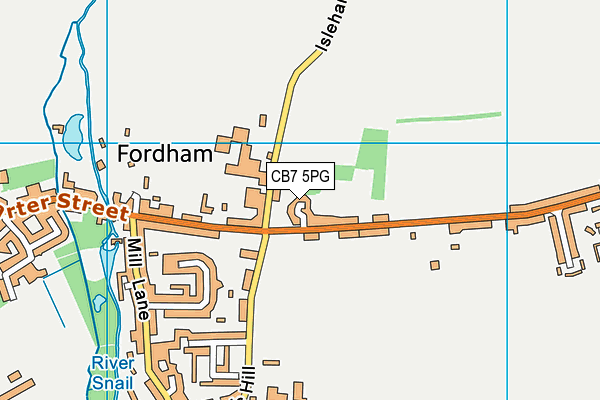 CB7 5PG map - OS VectorMap District (Ordnance Survey)
