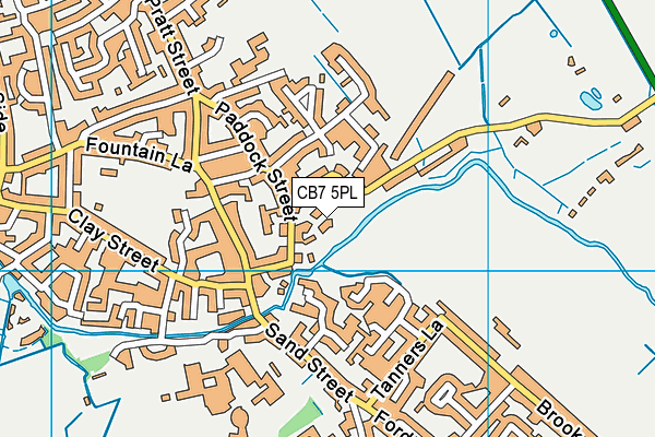 CB7 5PL map - OS VectorMap District (Ordnance Survey)