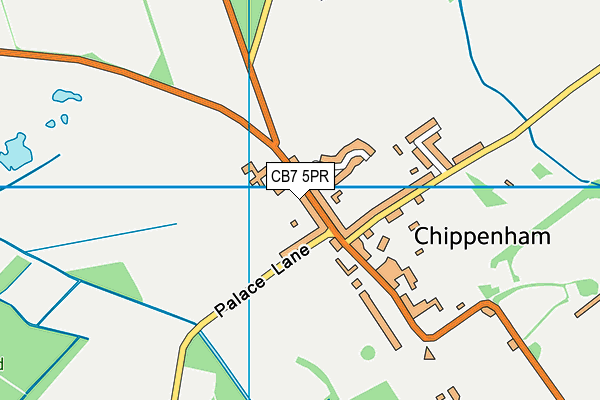 CB7 5PR map - OS VectorMap District (Ordnance Survey)