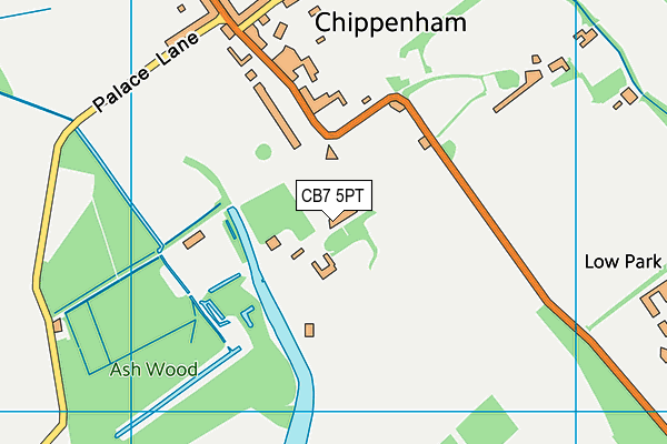 CB7 5PT map - OS VectorMap District (Ordnance Survey)