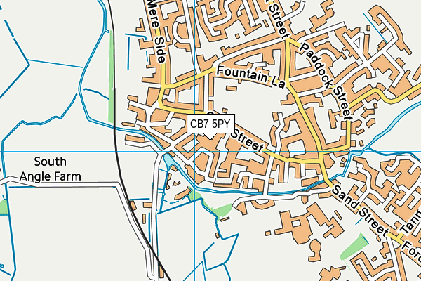 CB7 5PY map - OS VectorMap District (Ordnance Survey)