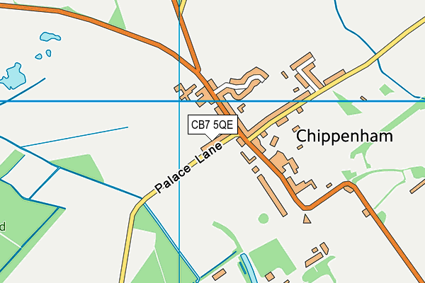 CB7 5QE map - OS VectorMap District (Ordnance Survey)