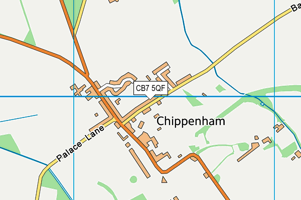 CB7 5QF map - OS VectorMap District (Ordnance Survey)