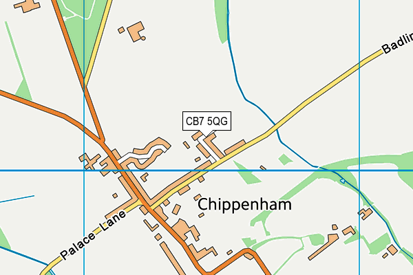 CB7 5QG map - OS VectorMap District (Ordnance Survey)