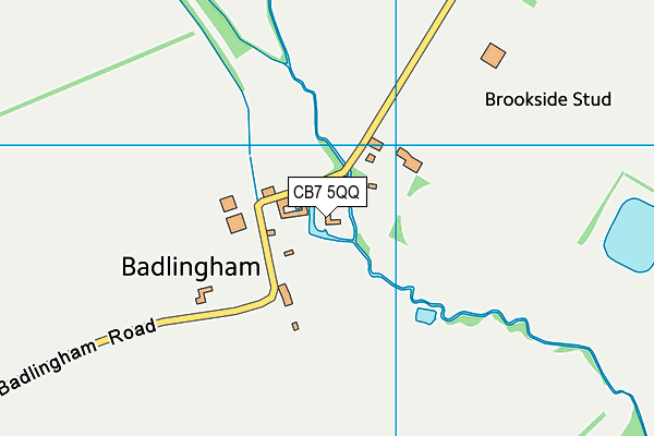 CB7 5QQ map - OS VectorMap District (Ordnance Survey)