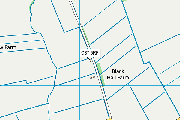 CB7 5RF map - OS VectorMap District (Ordnance Survey)