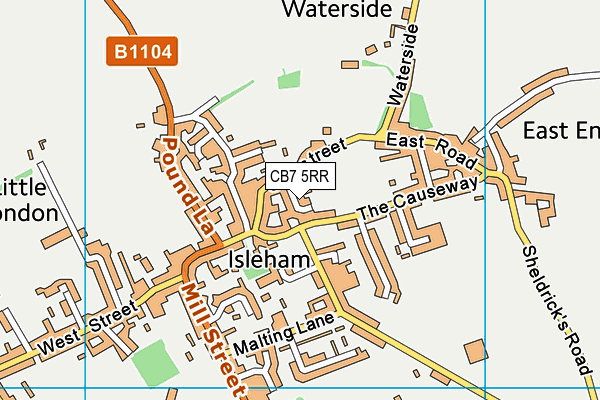 CB7 5RR map - OS VectorMap District (Ordnance Survey)