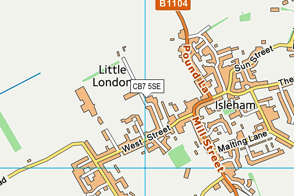 CB7 5SE map - OS VectorMap District (Ordnance Survey)