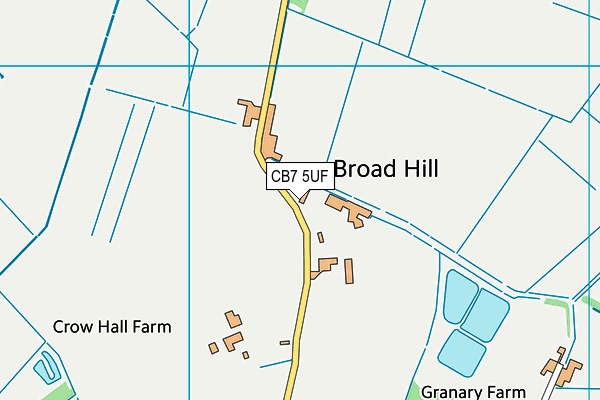 CB7 5UF map - OS VectorMap District (Ordnance Survey)