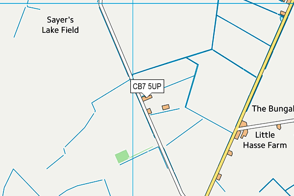 CB7 5UP map - OS VectorMap District (Ordnance Survey)