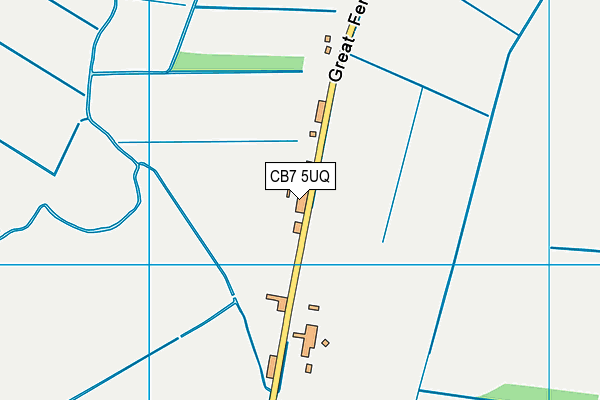 CB7 5UQ map - OS VectorMap District (Ordnance Survey)