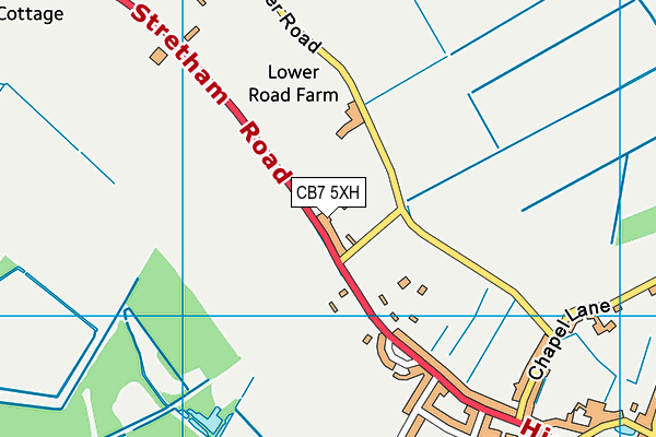 CB7 5XH map - OS VectorMap District (Ordnance Survey)